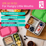 Stainless Steel Bento Lunch Box with Silicone Lid (Misty Blue)
