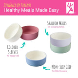 Porcelain Bowl with Silicone Sleeves
