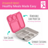 Stainless Steel Bento Lunch Box with Silicone Lid (Misty Blue)