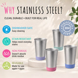 Stainless Steel 16oz Cups (Sage/MistyBlue/Gray/Navy)