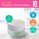 Porcelain Bowl with Silicone Sleeves