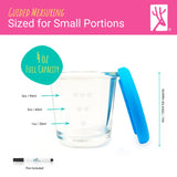 4oz Glass Baby Food Storage Jars | Food Grade Silicone Lids | Set of 12 | Neutral Colors