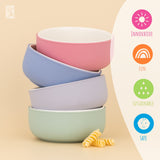 Porcelain Bowl with Silicone Sleeves
