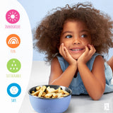 Stainless Steel Bowl with Silicone Suction Sleeve + Lids