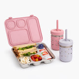 Pack + Go Combo - Bento Box + 10oz Stainless Steel Jars (Blush)