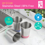 Stainless Steel 12oz Cups (Green/Blue/Yellow/Orange)