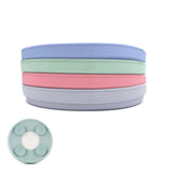 7.8" Porcelain Plate Silicone Suction Sleeve MistyBlue/Sage/Blush/Lilac