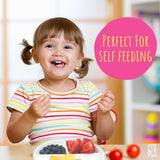 7.8"/20cm Porcelain White Divided Plates with Silicone Suction Sleeves