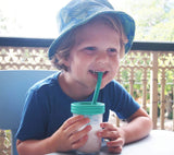 Silicone Straws with Stoppers | 6.29"/16cm Length | 8oz & 10oz Jars | 8 Pack