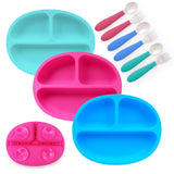 Silicone Suction Plate + Cutlery
