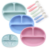 Silicone Suction Plate + Cutlery