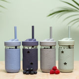 Silicone Straws with Stoppers | 7.9"/20cm Length | 12oz & 16oz Jars | 8 Pack