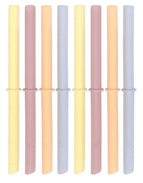 Silicone Straws with Stoppers | 6.29"/16cm Length | 8oz & 10oz Jars | 8 Pack