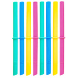 Silicone Straws with Stoppers | 7.9"/20cm Length | 12oz & 16oz Jars | 8 Pack