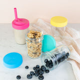 8oz Glass Mason Jar Drinking Tumblers + Food Storage