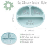 Silicone Suction Plate + Cutlery