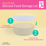 Porcelain Bowl Silicone Lids