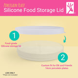 6.7" Porcelain Plate Silicone Lids