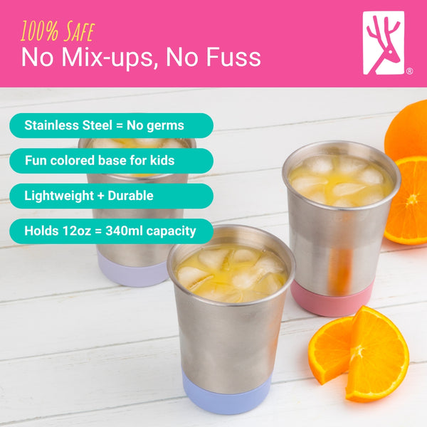 Stainless Steel 12oz Cups (Sage/Misty Blue/Navy/Gray)