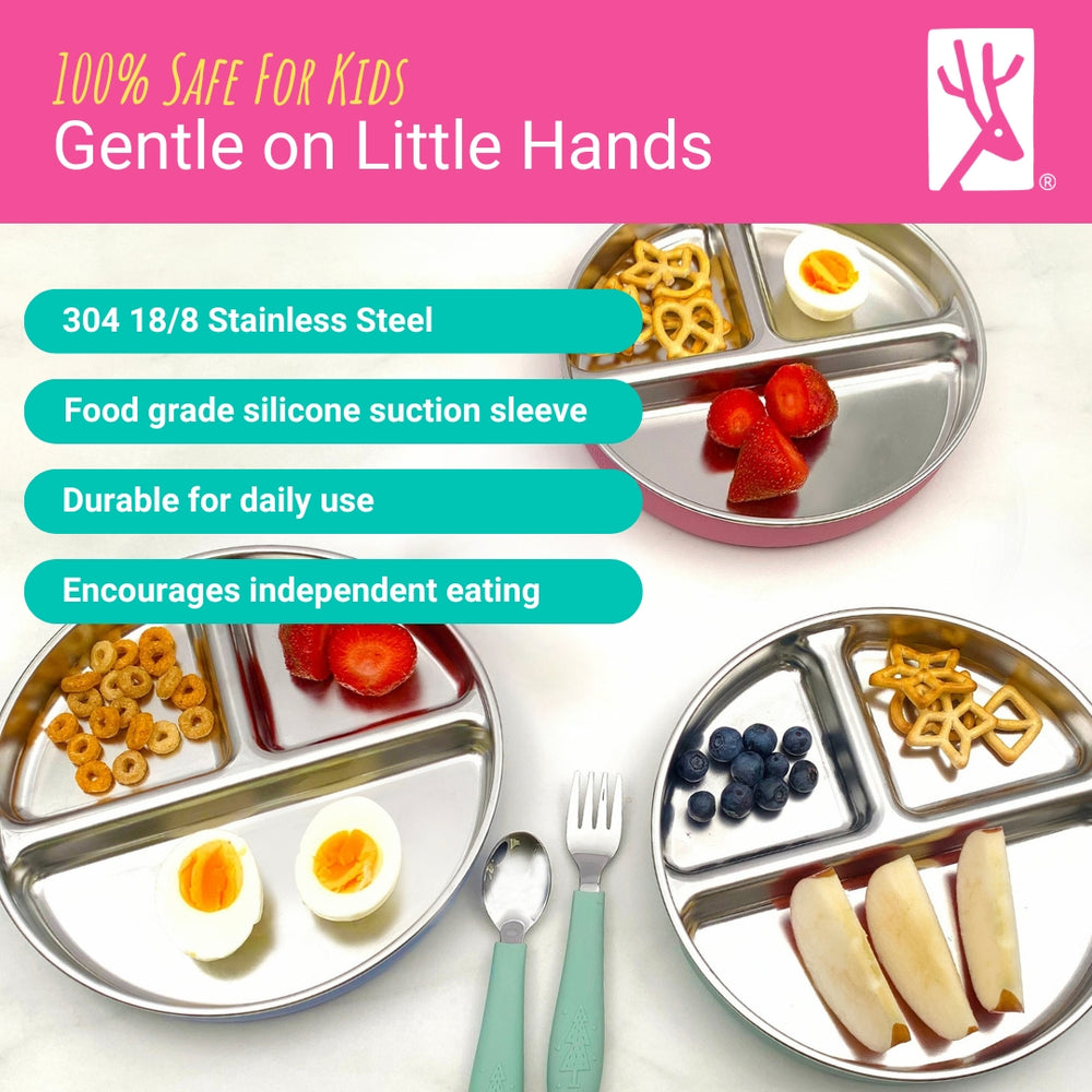 Elk And Friends Stainless Plate Elk Friends Stainless Steel