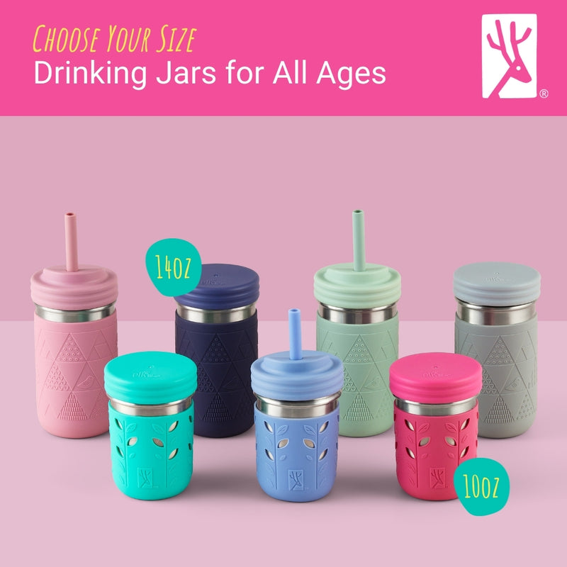 Stainless Steel 14oz Drinking Tumblers + Food Storage (Blush/Lilac)