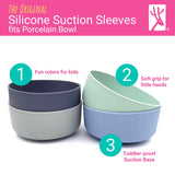 Porcelain Bowl Silicone Suction Sleeve