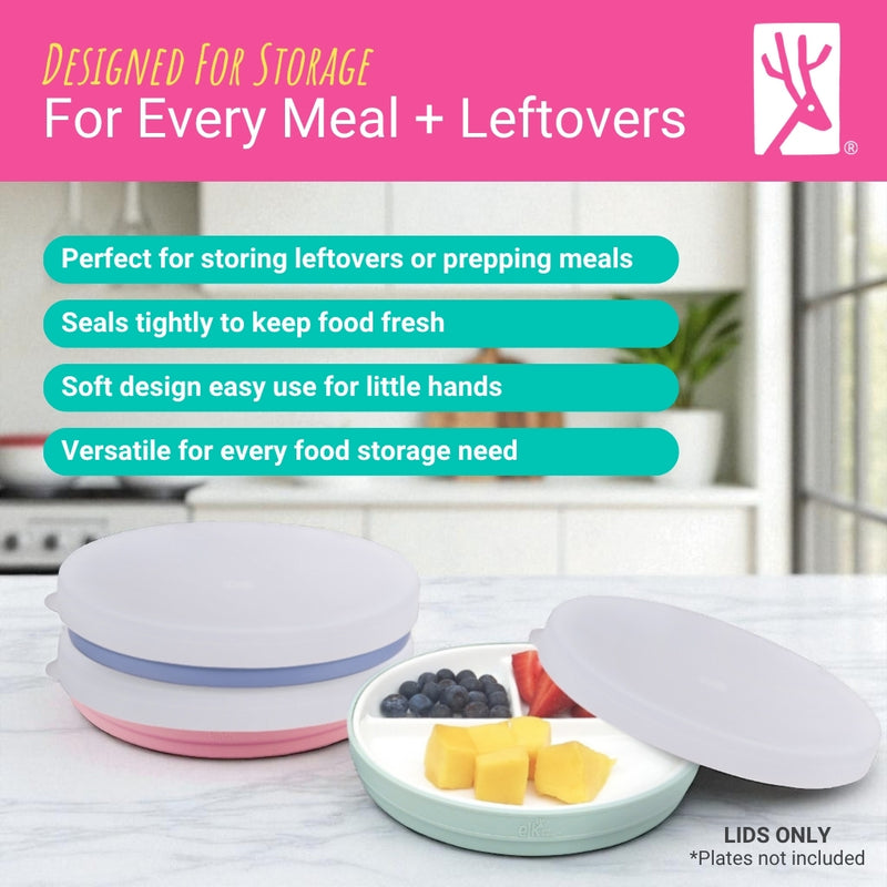 7.8" Porcelain Plate Silicone Lids