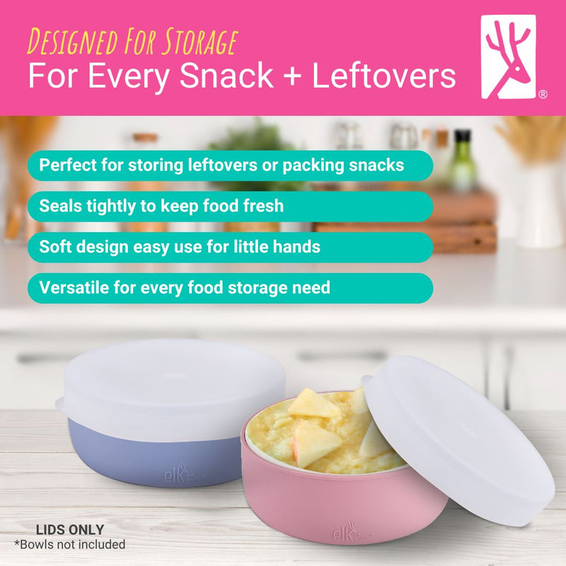 Porcelain Bowl Silicone Lids