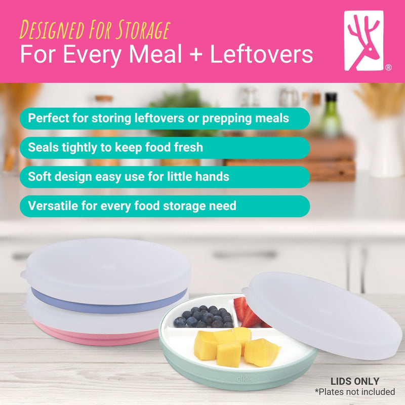 6.7" Porcelain Plate Silicone Lids