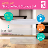 7.8" Porcelain Plate Silicone Lids