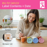 4oz Glass Baby Food Storage Jars | Food Grade Silicone Lids | Set of 12 | Neutral Colors