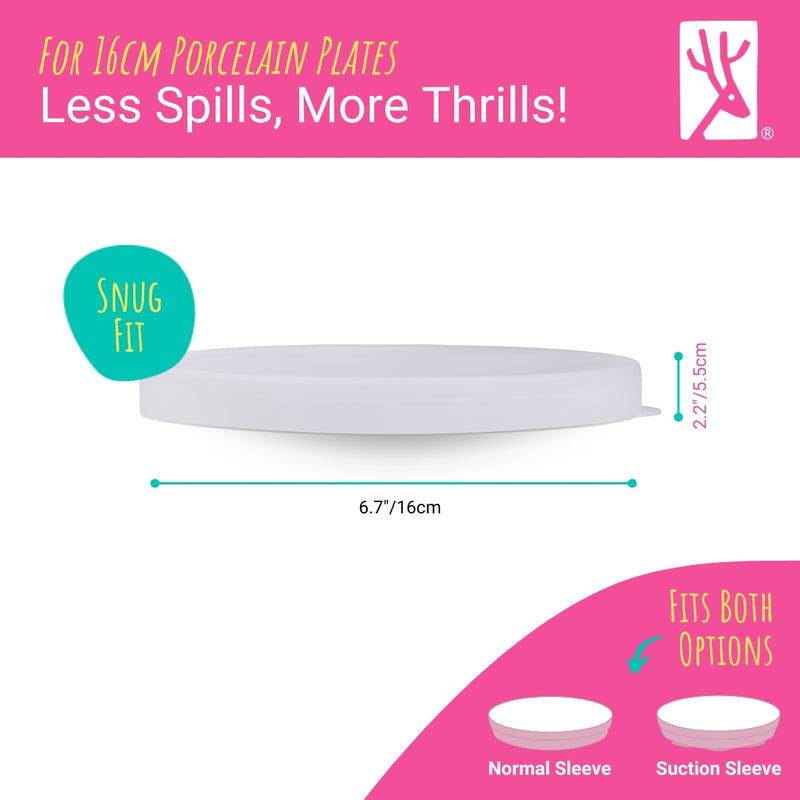 6.7" Porcelain Plate Silicone Lids
