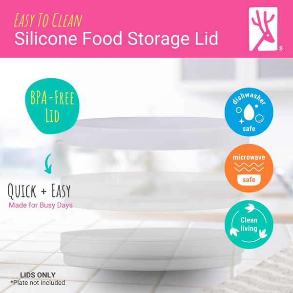 6.7" Porcelain Plate Silicone Lids