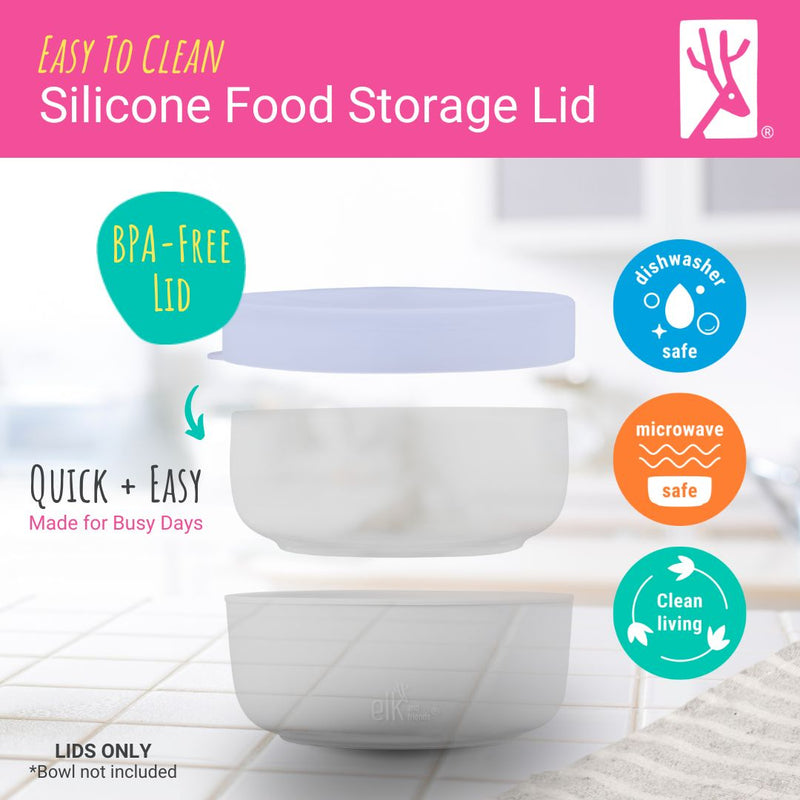 Porcelain Bowl Silicone Lids