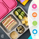 Stainless Steel Bento Lunch Box with Silicone Lid (Misty Blue)