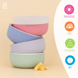 Porcelain Bowl Silicone Lids