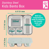 Stainless Steel Bento Lunch Box with Silicone Lid (Sage)