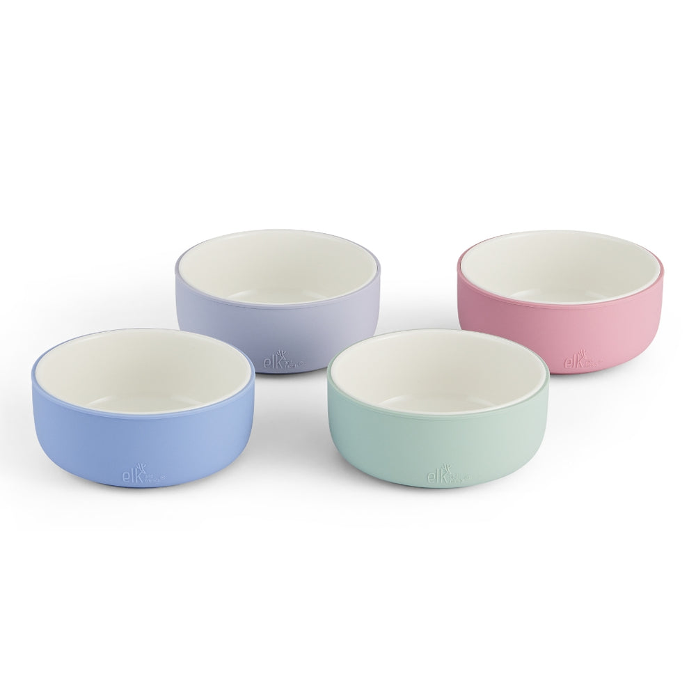 Nuogo 6 Sets Porcelain Bowls With Silicone Sleeve For Kids 4