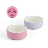 Porcelain Bowl with Silicone Suction Sleeves