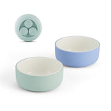 Porcelain Bowl with Silicone Suction Sleeves