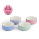 Porcelain Bowl with Silicone Suction Sleeves