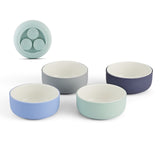 Porcelain Bowl with Silicone Suction Sleeves