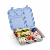 Stainless Steel Bento Lunch Box with Silicone Lid (Misty Blue)