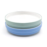 7.8"/20cm Porcelain White Plates with Silicone Sleeves