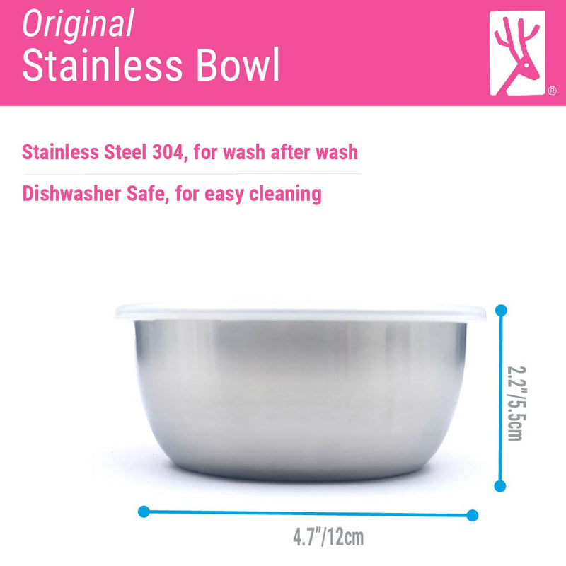 Stainless Steel Bowl + Lids