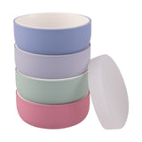 Porcelain Bowl with Silicone Sleeves + Lids