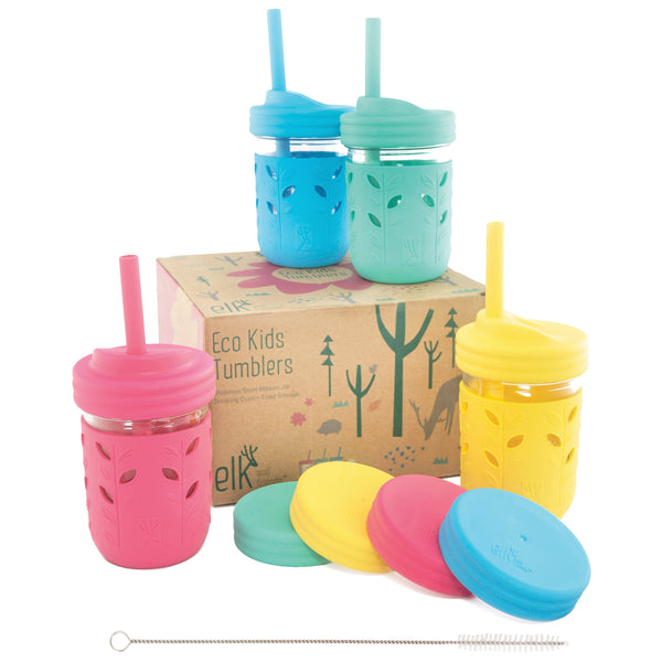 12 Pcs Reusable Kids Tumblers with Lids and Straws - 10 oz Plastic Cups for  Spil
