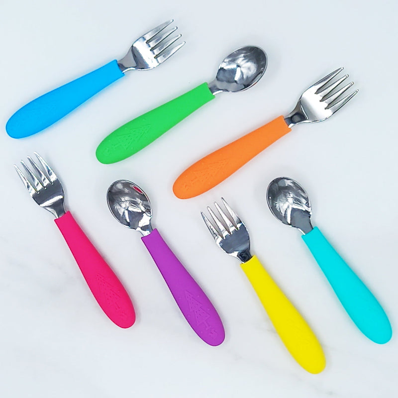 25 Piece Stainless Steel Kitchen Utensil Set with Silicon Handles
