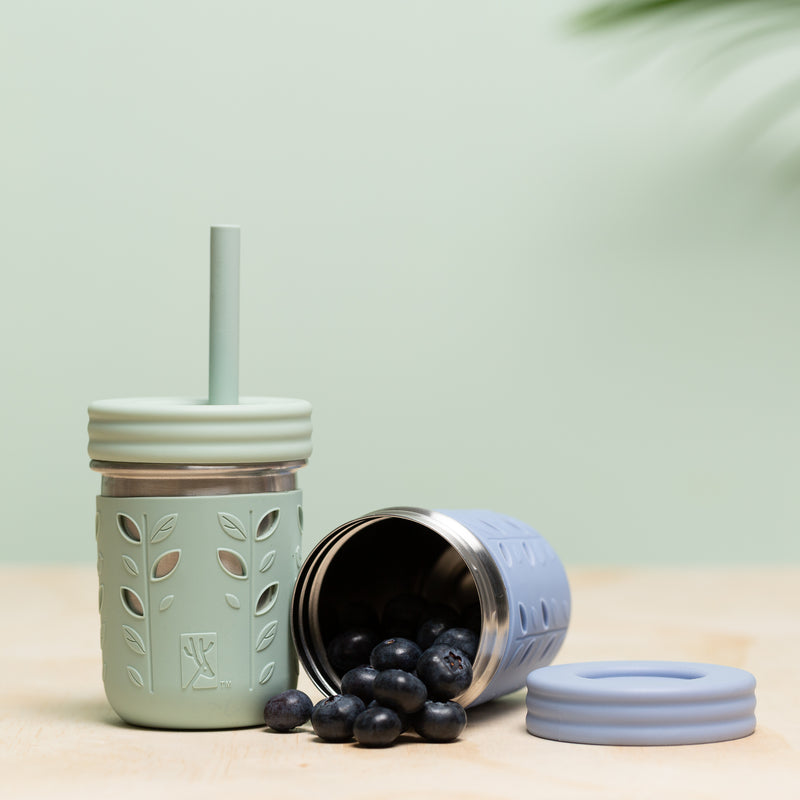 Glass 8oz Mason Jar Drinking Tumblers + Food Storage – Elk and Friends