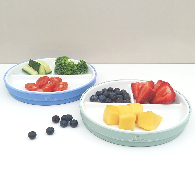 Ceramic Dividing Dinner Plate Breakfast Fruit Tray White Porcelain